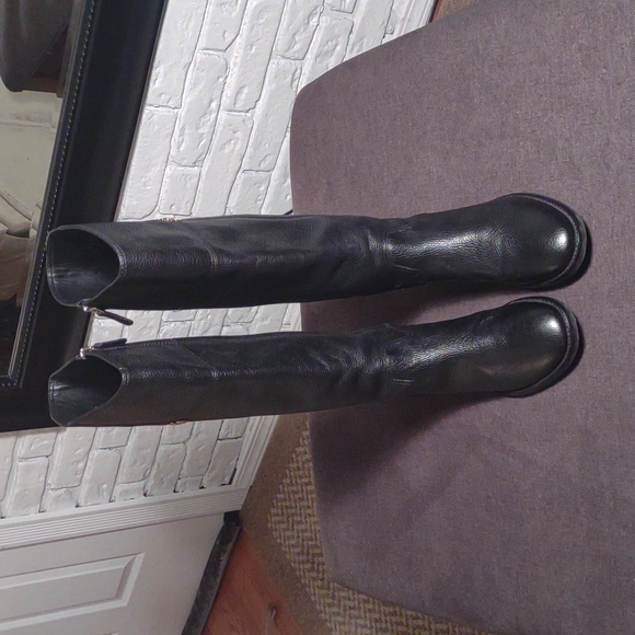 Tory Burch black riding boots - Picture 3 of 7